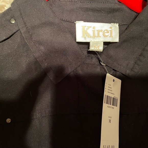 Anthro Utility Jumpsuit. Blue/black. Size Med. - Picture 6 of 6